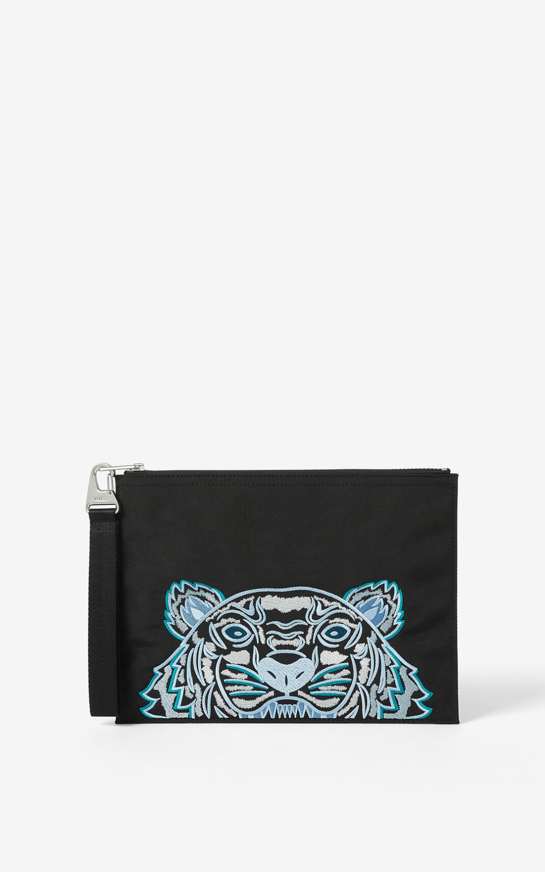 Kenzo Large Lærred Kampus Tiger Clutch Herre - Sort DK-933513